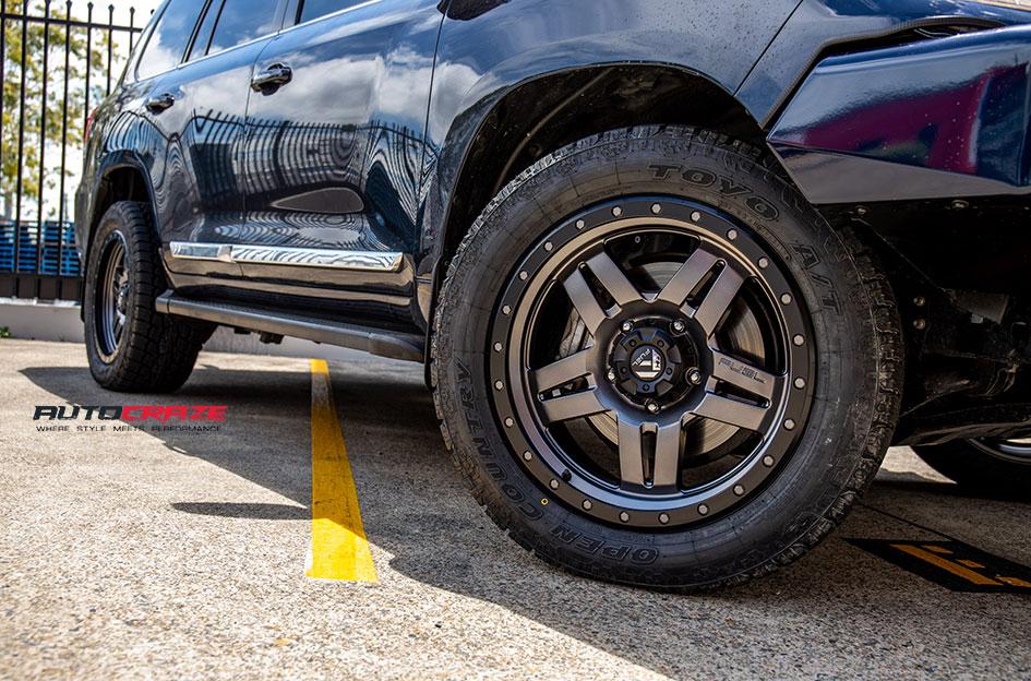 TOYOTA LANDCRUSIER ANZA MATTE ANTHRACITE WITH BLACK RING